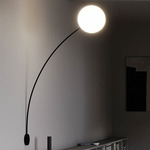 Filo Wall Sconce - Matte Black / White