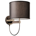 Lily Wall Sconce - Light Gold / Black Chinette