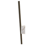 Regolo Wall Sconce - Matte Black / White Marble