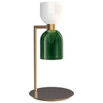 Caterina Table Lamp - Brushed Gold / Green