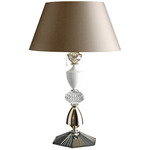 Amelie Table Lamp - Gold Nickel / Chinette Grey