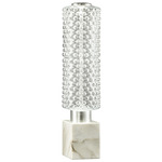 Collier Table Lamp - White Marble / Diamond