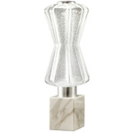Collier Table Lamp - White Marble / Diamond