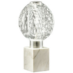 Collier Table Lamp - White Marble / Diamond