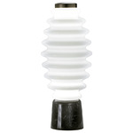Grand Collier Table Lamp - Black Marble / White