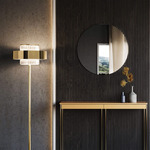 Crono Floor Lamp - Shiny Gold / Satin