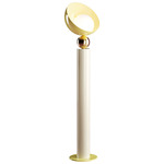 Aurora Floor Lamp - Brushed Light Gold / Yellow Sunrise