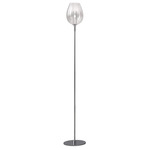 Rose Floor Lamp - Transparent / Chrome