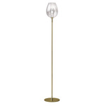 Rose Floor Lamp - Transparent / Shiny Gold