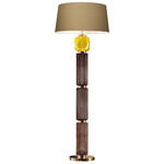 Matilda Floor Lamp - Yellow / Dove / Hazelnut