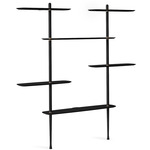 Axis 2 Shelving System - Black Ash / Brass