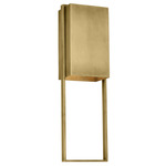 Alude Outdoor Wall Light - Hand Rubbed Antique Brass