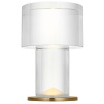 Beryl Table Lamp - Hand Rubbed Antique Brass / Crystal