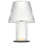 Beryl Tapered Table Lamp - Bronze / Crystal