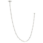 Catena Link Chandelier - Polished Nickel / Crystal