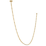 Catena Link Chandelier - Hand Rubbed Antique Brass / Crystal