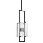 Duelle Pendant - Nightshade Black / Clear