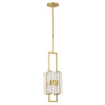 Duelle Pendant - Hand Rubbed Antique Brass / Clear