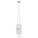 Duelle Pendant - Polished Nickel / Clear