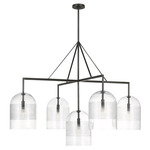 Leano Chandelier - Bronze / Clear