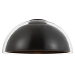 Lusi Ceiling Flush Light - Bronze / Clear