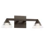 Midrand Crystal Bathroom Vanity Light - Bronze / Crystal