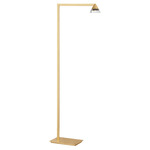 Midrand Crystal Floor Lamp - Hand Rubbed Antique Brass / Crystal