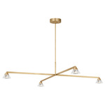 Midrand Crystal Chandelier - Hand Rubbed Antique Brass / Crystal
