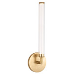 Poza Wall Sconce - Hand Rubbed Antique Brass / Clear