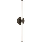 Poza Bathroom Vanity Light - Bronze / Clear