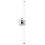Poza Bathroom Vanity Light - Polished Nickel / Clear