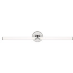 Poza Bathroom Vanity Light - Polished Nickel / Clear