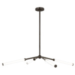 Poza Chandelier - Bronze / Clear