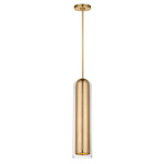 Tala Pendant - Hand Rubbed Antique Brass / Clear