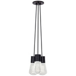 Alva 2700K Multi-Light Pendant - Black / Black Cord