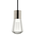 Alva 2700K Pendant - Satin Nickel / Black Cord
