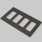 Buster + Punch Metal Wall Plate - Overstock - Smoked Bronze