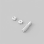 Buster + Punch Cross Knurl Switch Detail Kit - Overstock - White