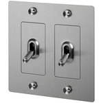 Buster + Punch 2-Gang Metal Toggle Switch - Overstock - Steel