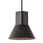 Vent Pendant - Matte Black / Cast Bronze