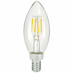 Warm Dim B11 E12 Base 5W 120V - Overstock - Clear