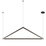 MIYO Cirrus Triangle Suspension w Remote Power - Floor Model - Satin Black / Diffused Lens
