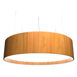 Cylindrical Large Pendant - Louro Freijo / White Acrylic