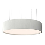 Cylindrical Pendant - Organic White / White Acrylic