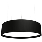 Cylindrical Large Pendant - Charcoal / White Acrylic