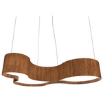 Organic KS Pendant - Imbuia / White Acrylic