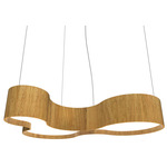 Organic KS Pendant - Louro Freijo / White Acrylic