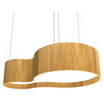 Organic Key Pendant - Louro Freijo / White Acrylic Organic Key Pendant - Louro Freijo / White Acrylic