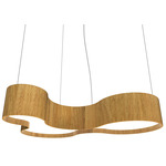 Organic KS Pendant - Louro Freijo / White Acrylic