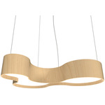 Organic KS Pendant - Maple / White Acrylic
